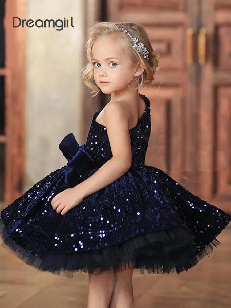 Dreamgirl Sequin Flower Girl Dress Glitter Birthda..